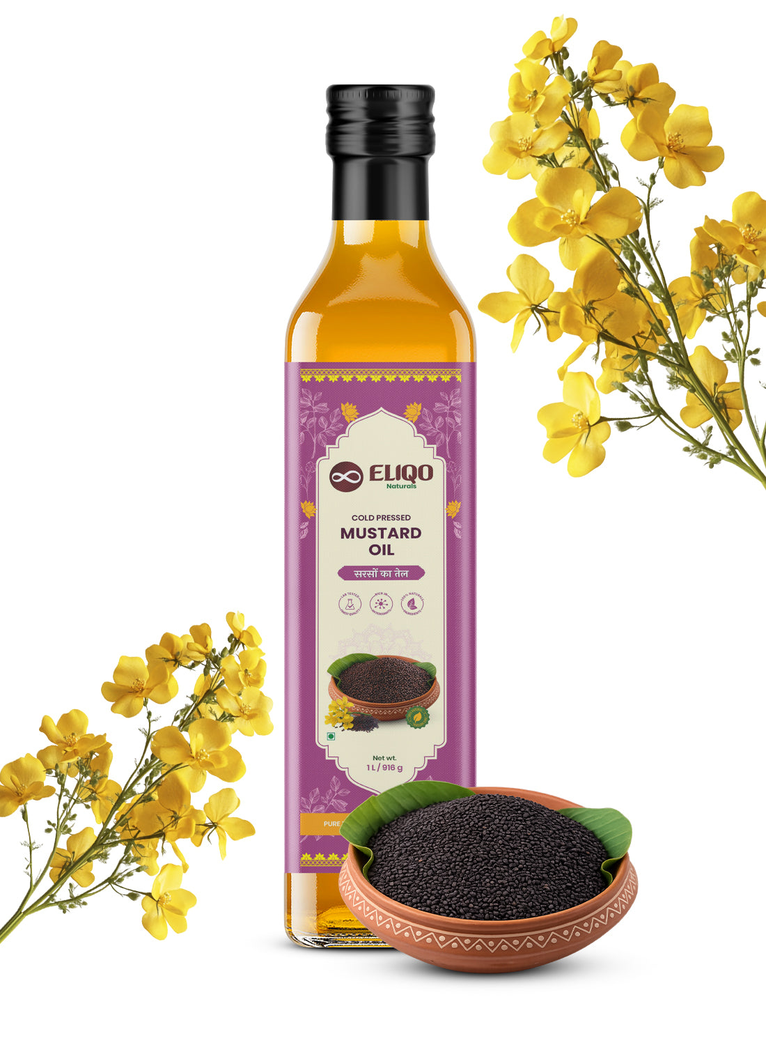 Mustard Oil – Pure Cold Pressed Oil | Kachi Ghani & Chemical-Free