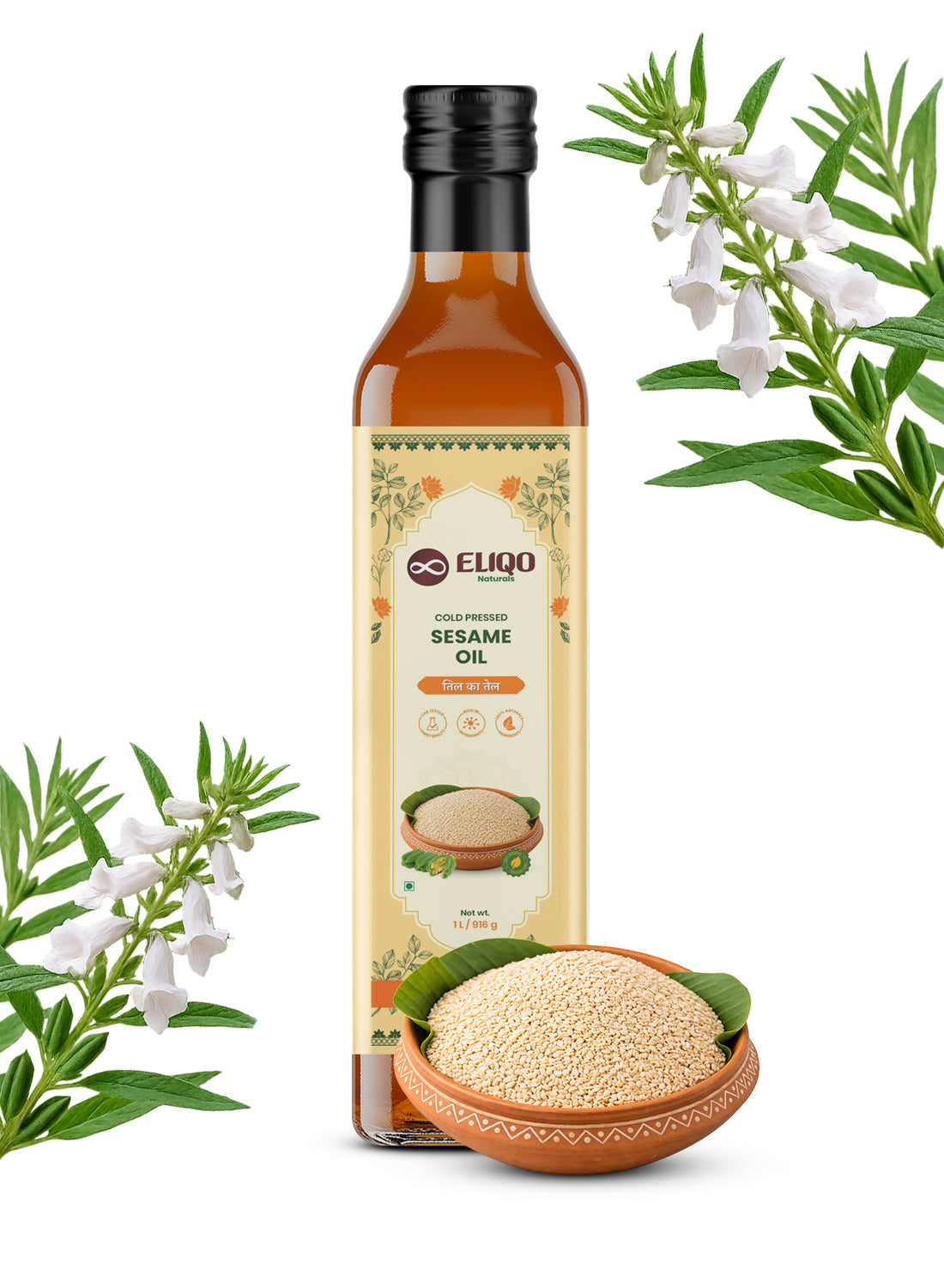 Premium Sesame Oil – Cold Pressed, Unrefined & Chemical-Free