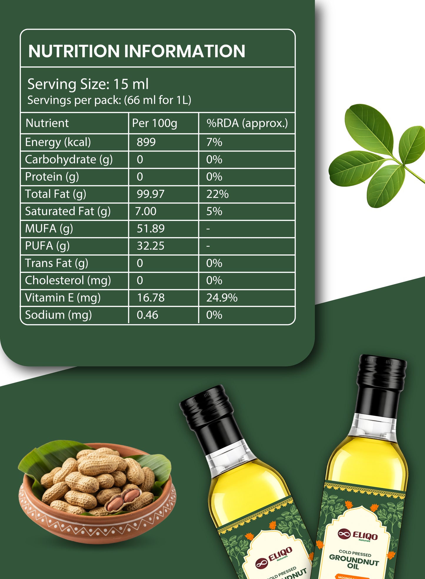 Groundnut Oil – Pure Cold Pressed Peanut Oil | Wood Pressed & Chemical-Free