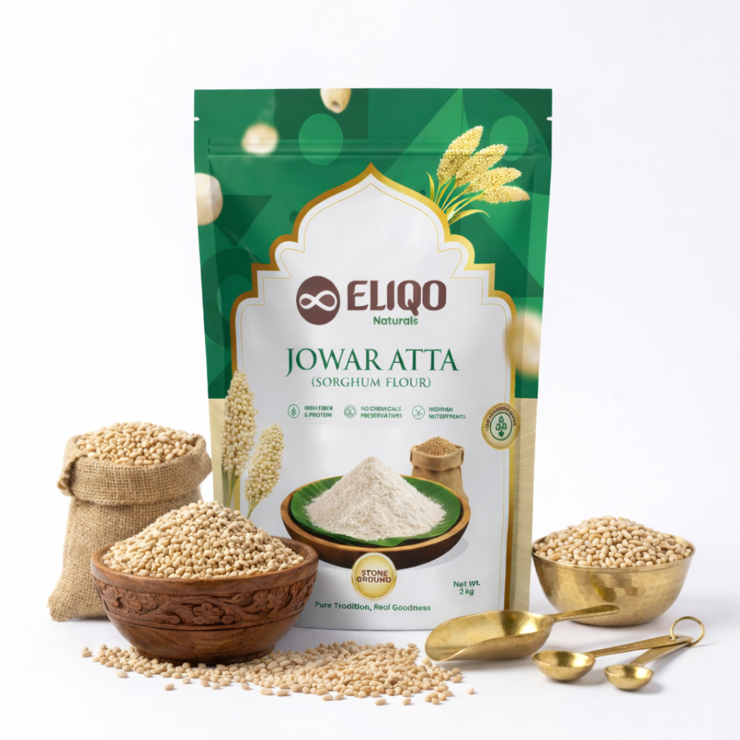 Farmer Combo 1 – Jowar Flour (2Kg), Ancient Khapali Atta (2Kg) & Coconut Oil (1L)| Healthy Combo