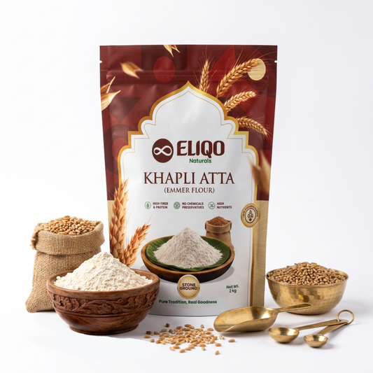 Khapali (Emmer) Wheat Flour – Ancient Grain Atta | High Fiber & Unrefined
