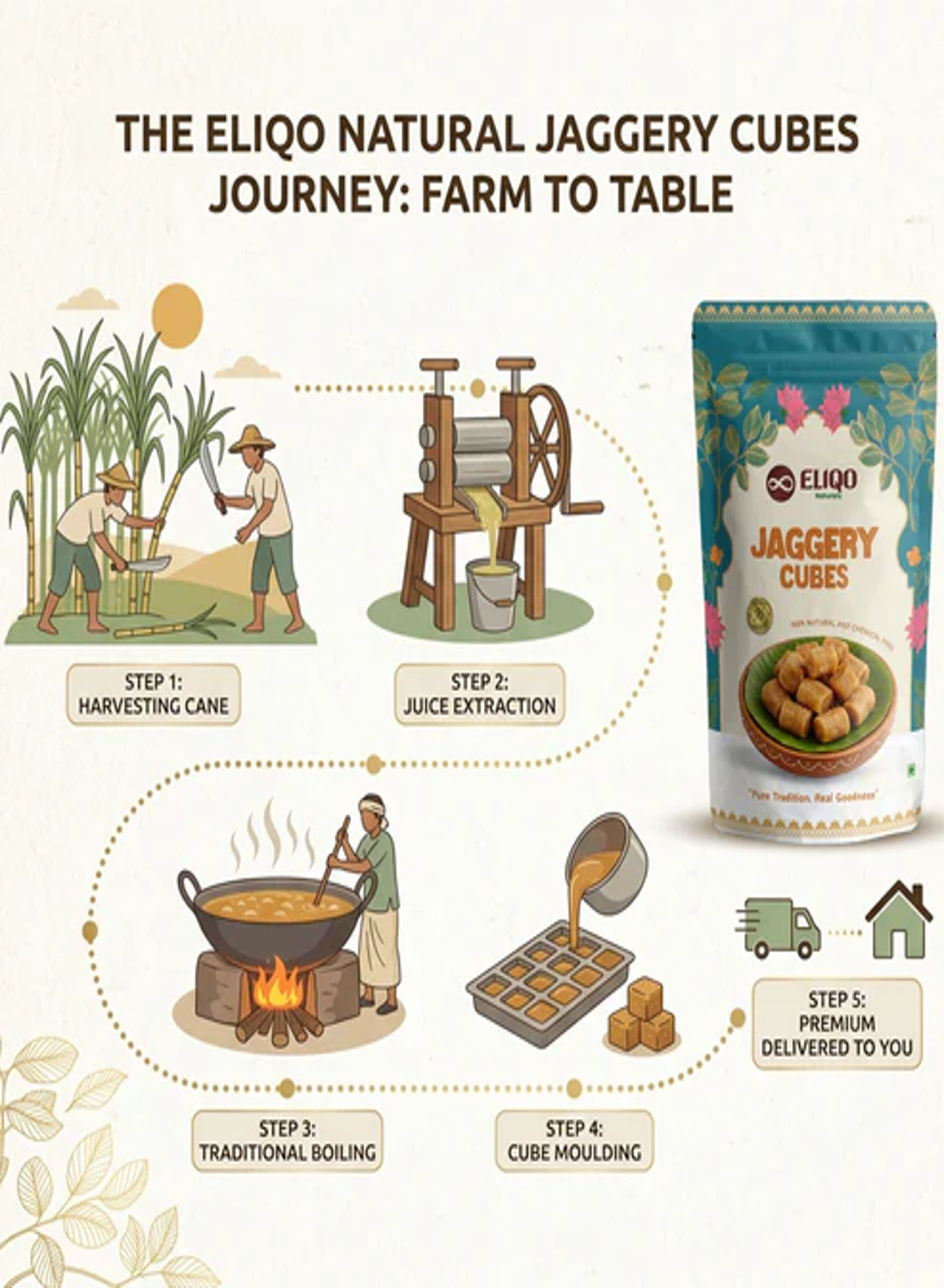 Healthy Combo – Multifloral Honey (500g), A2 Ghee (500g)& Jaggery Cubes (500g)| Pure & Natural
