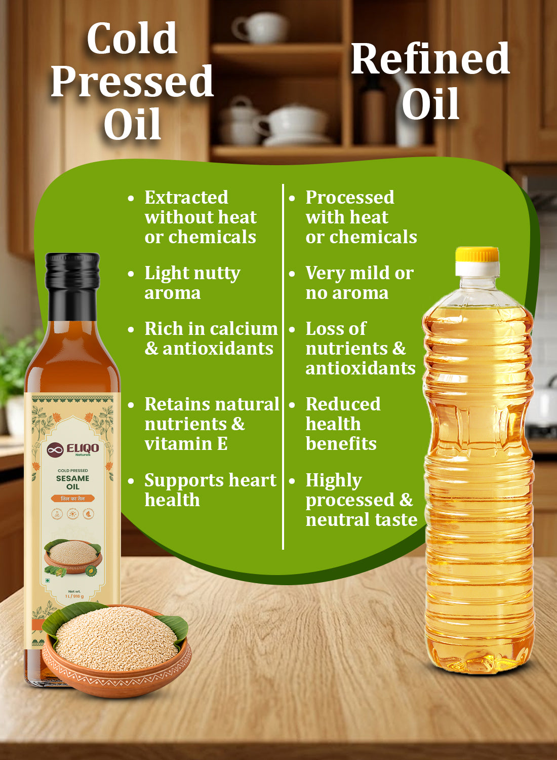 Premium Sesame Oil – Cold Pressed, Unrefined & Chemical-Free